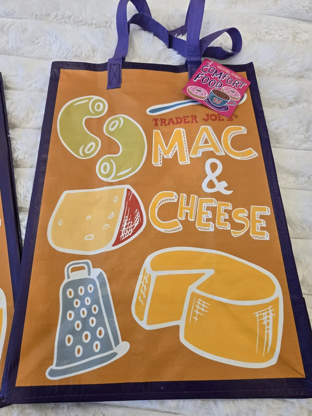 Set Of 3, Trader Joe's Pink 'PB & Jam' Reusable Tote Bag